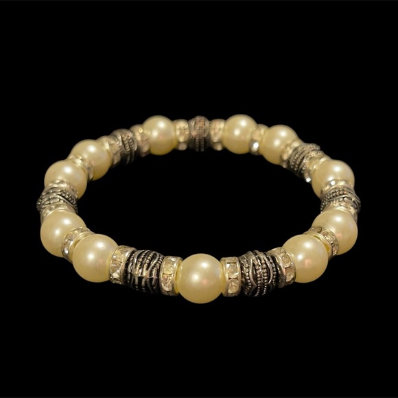 ✨3 Lustrous Stretch Bracelets with Crystal Accents✨ - Picture 5 of 5